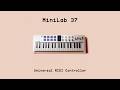 Arturia Keyboard Controller MiniLab 37 Mk3 37 Tasten, Schwarz
