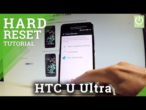 HTC U Ultra Factory Reset / Restore Android / Wipe Data