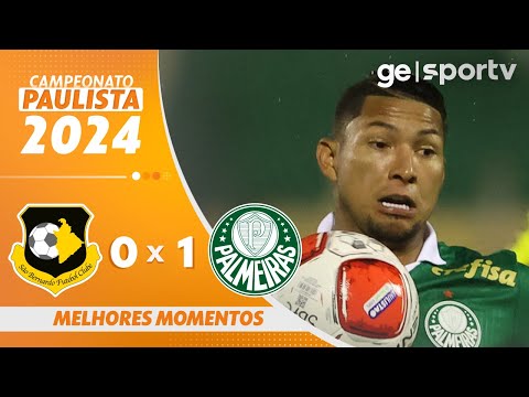 Gols e lances de São Bernardo x Palmeiras