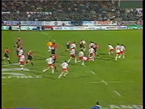 DAX - TOULOUSE     (RUGBY : COUPE D'EUROPE 1996-1997 : QUART DE FINALE : RESUME)