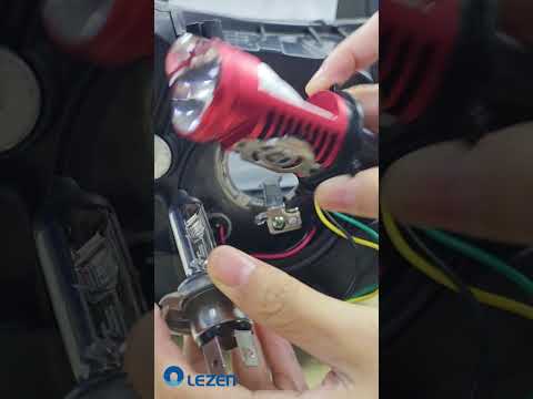 Install your Mini LED Projector H4 headlights in just 30 seconds! #automotive #h4led #miniled