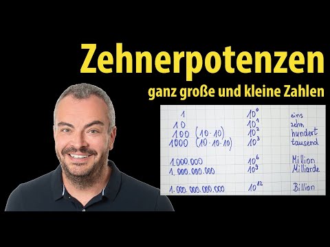 Powers of ten - power notation - very large and very small numbers | Lehrerschmidt