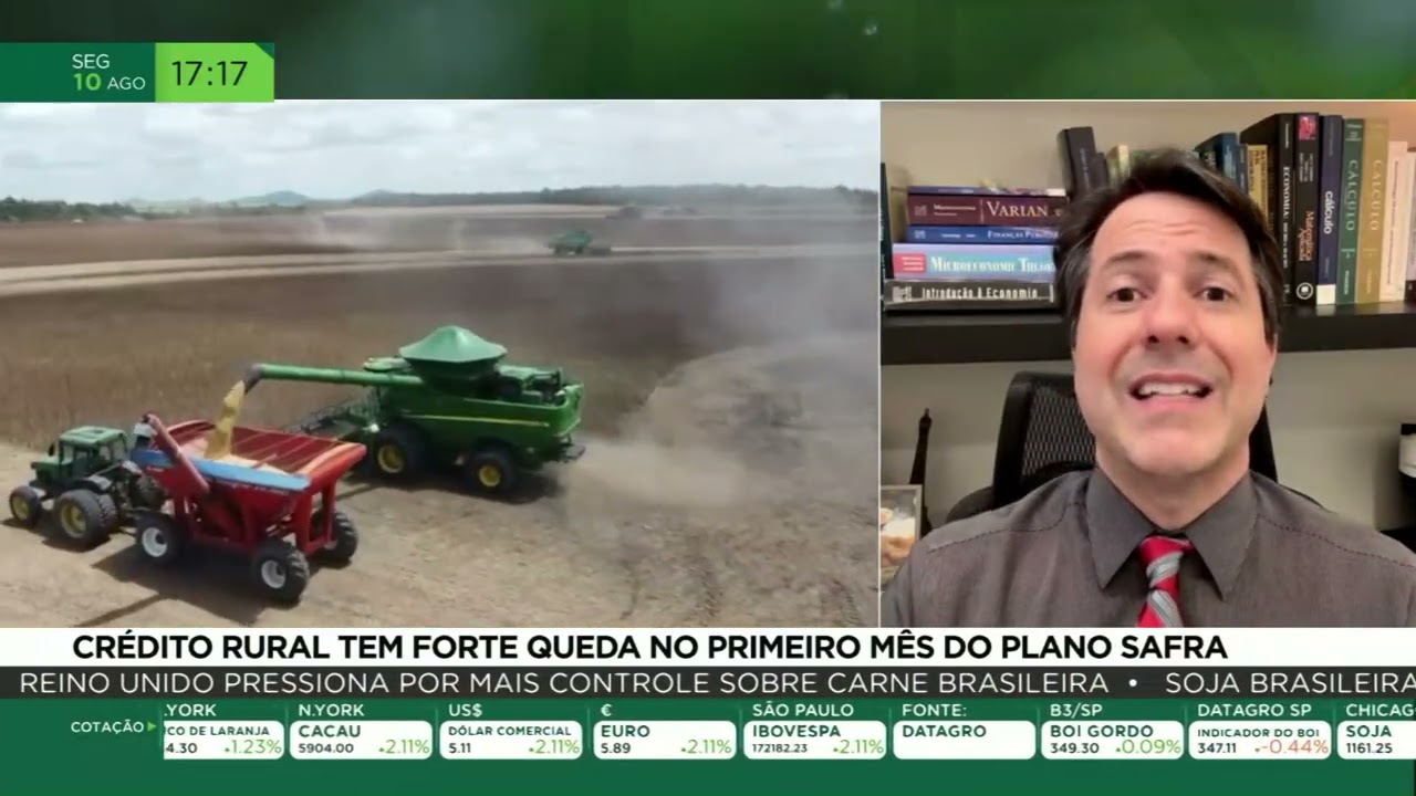 Crédito rural tem forte queda no primeiro mês do Plano Safra