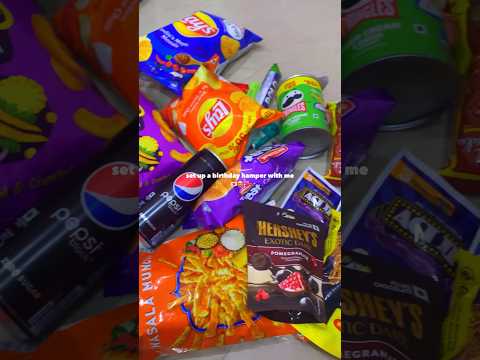 Set up a birthday hamper🎀✨ #viral #satisfying #aesthetic #food #gift #fun #asmr #foodie #birthday