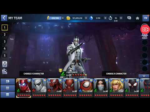 Shadowland Solo T1 Fantomexf vs. Wiccan Boss Rumble Floor 10 Marvel Future Fight
