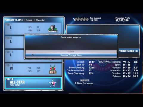 How Fast Can I Get Fired - NBA 2K14 MyGM - New Orleans Pelicans