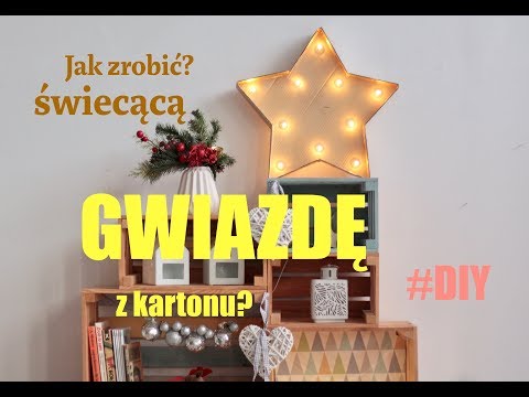 Jak zrobić świąteczną gwiazdę z kartonu?