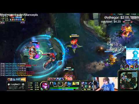 C9 Sneaky Soloq - Shen Taunt Bug?