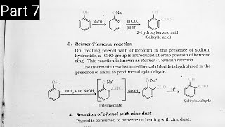 Class12 chemistry chapter11 ||Part7 ||Reaction of Phenols|| Koble's reaction, Reimer- Tiemann reac.