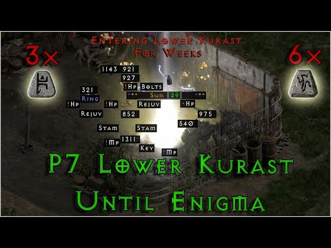 How Many Lower Kurast Runs for Enigma