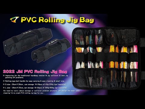 JIGGING MASTER Metal Jig Lure Handbag PVC ROLLING JIG BAG