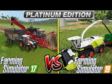 Farming Simulator 19 VS Farming Simulator 17 | PLATINUM EDITON COMPARISON !!
