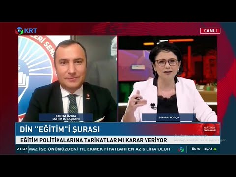 Genel Başkanımız Kadem Özbay KRT TV`de Milli Eğitim Şurası Kararlarını Değerlendirdi-KRT Tv (11.12.2021) | EĞİTİM İŞ