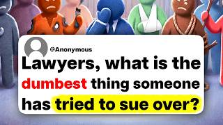 Lawyers, what is the dumbest thing someone has tried to sue over?
