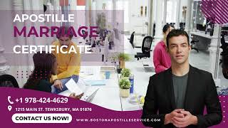 How To Apostille Marriage Certificate In MA, NH, RI, FL, OH, CA, TX - Fast And reliable Apostille