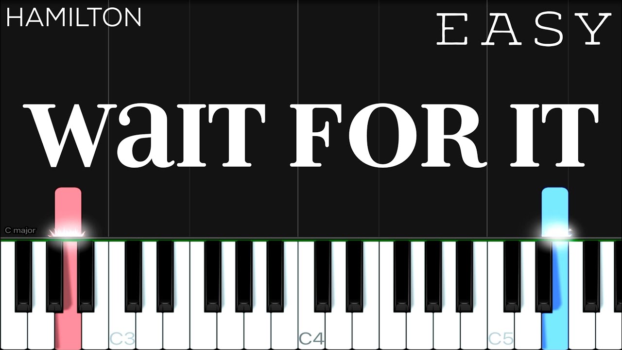 Hamilton - Wait For It | EASY Piano Tutorial