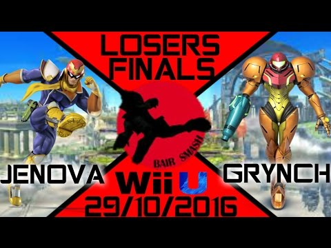 Bair Smash 7 Losers Finals- Jenova (Captain Falcon & Co) Vs. BS// Grynch (Samus & Co) - Smash Wii U
