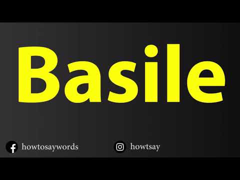How To Pronounce Basile