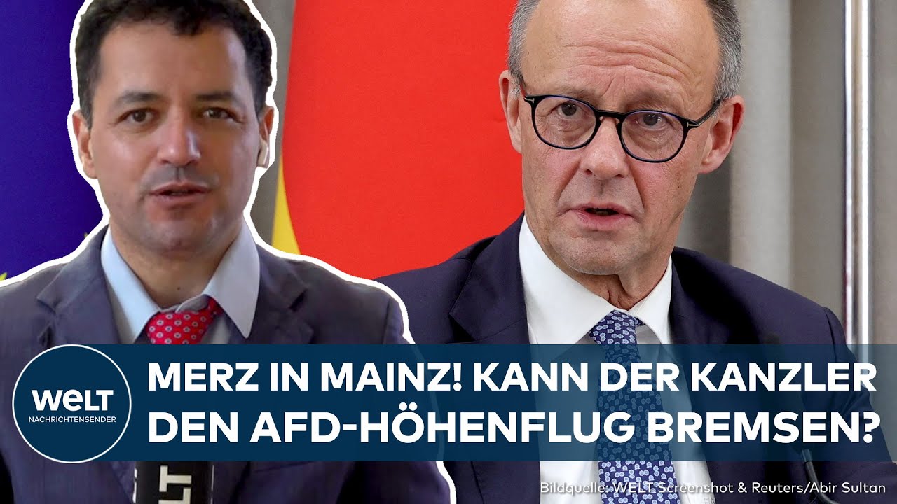 MAINZ: Rheinland-Pfalz im Wahlkampf! Kalkulierter Besuch von Merz soll AfD-Höhenflug bremsen