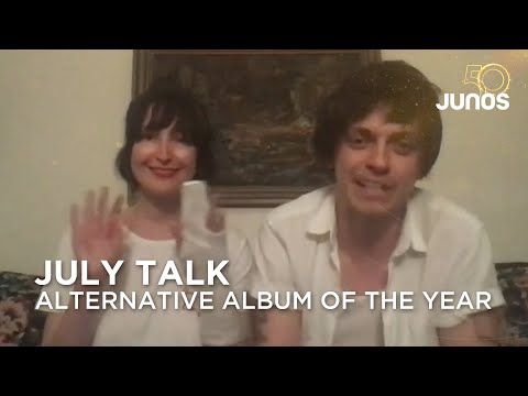 ‘Thank you to the internet even though you're mean sometimes’: July Talk  | Juno Awards 2021