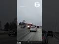 Speeding firetruck narrowly misses oncoming car, footage shows