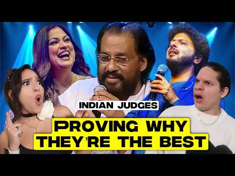 Indian Singing JUDGES are INCREDIBLE! Musicians react to Indian Best Judges SINGING moments