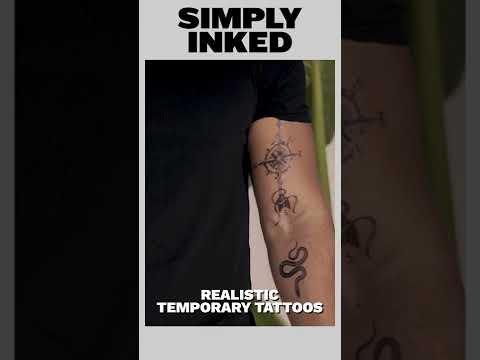 Simply inked self empowering  bundle temporary tattoo