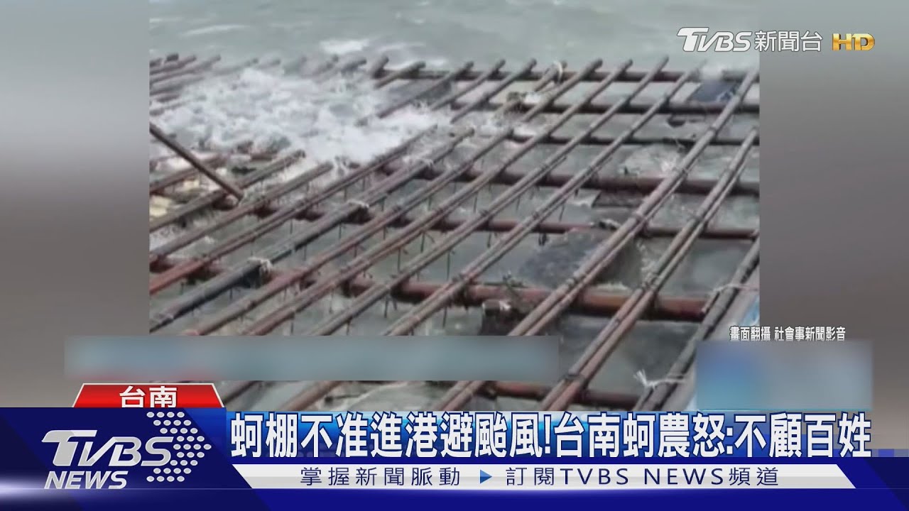 蚵棚不准進港避颱風!台南安平蚵農怒:不顧百姓生計