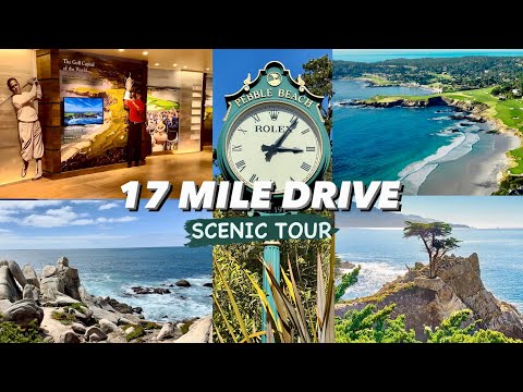 17 Mile Drive Scenic Tour | Pebble Beach | A Tour of the 17 Stops | Road in Monterey, California