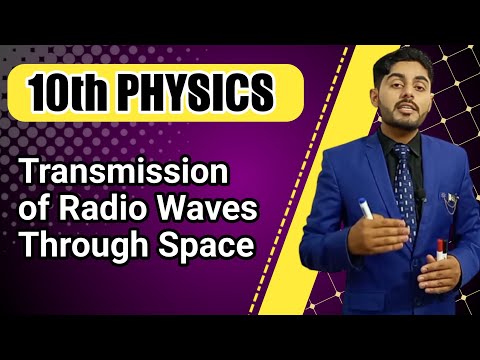 Transmission of radiowaves through space class 10 | 10th class physics ch 17 | urdu hindi sabaq