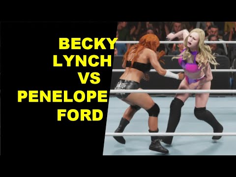 WWE 2K19 Becky Lynch vs Penelope Ford - No Holds Barred