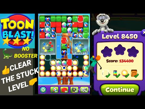 Toon blast level 8450 🤺✨🦖