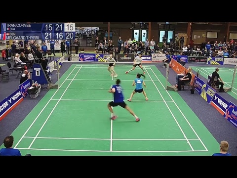 Tran / Corvee vs Melgaard / Thyrri (XD, SF) - Victor Dutch Intl. 2018