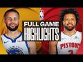 Golden State Warriors Vs Detroit Pistons Full Game Highlights March 20 2026 NBA
