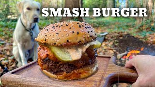 Campfire Cooking in the Woods | Making the Perfect Smash Burger