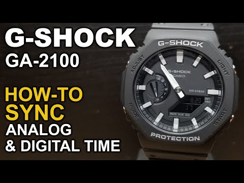 Gshock GA 2100 - Adjusting watch hands