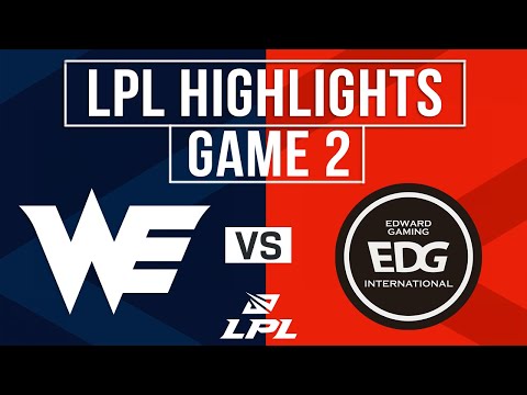 WE vs EDG Highlights Game 2 | LPL 2026 Split 1 | Team WE vs EDward Gaming