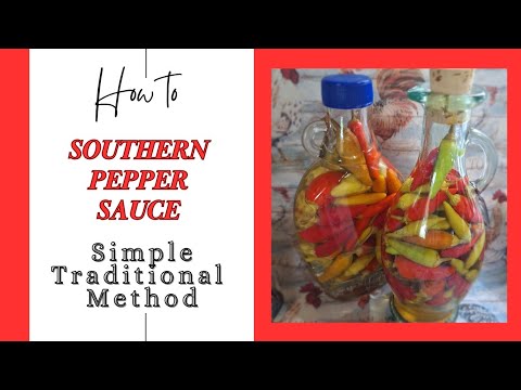 Old Fashioned Southern Pepper Sauce ~ How To Make This Southern Staple Condiment ~ Simple & Easy!