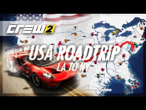 The Crew 2 - (FULL MAP) USA ROADTRIP! (Racing from LA to NY)