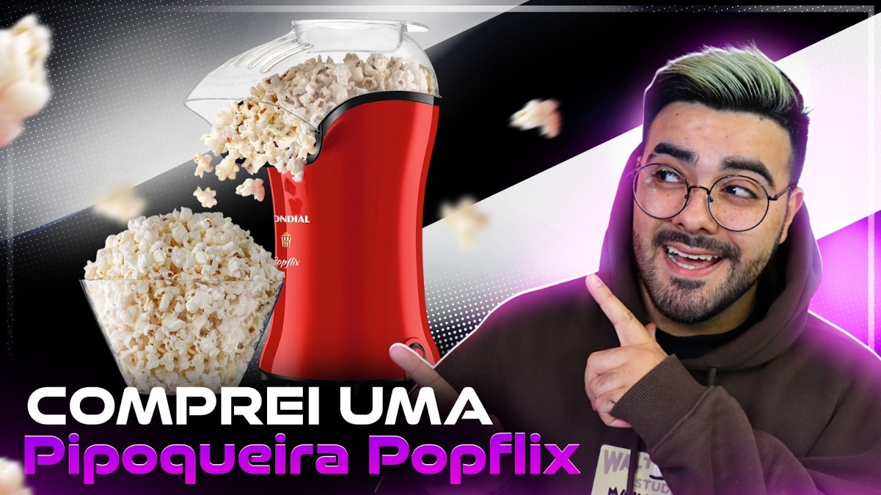 Miniatura da avaliação em vídeo de Pipoqueira Mondial Popflix 1200W 110V Vermelho