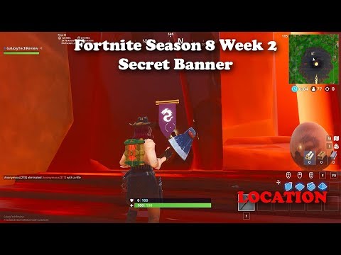 Fortnite Season 8 Week 2 - Secret Banner Location