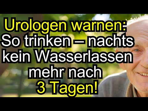 Urologen raten So trinken – und nachts nicht mehr müssen! 5 starke Methoden