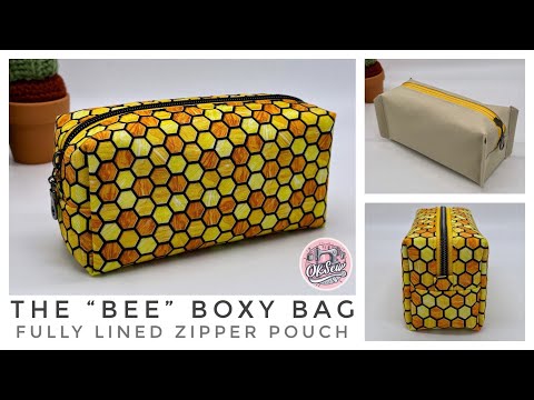 (Free) Fully Lined Boxy Bag: Hybrid Turned & Bound - Full Tutorial for the Bee Boxy from OKSew