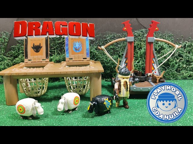 Vídeo relacionado con PLAYMOBIL DreamWorks Dragons 9461 Bocón con Lanzadera de Ovejas, A partir de 4 años