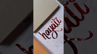Download lagu Hayati #viral#shortsyoutube#viralvideo#ytshorts#calligraphy#nameart#song#trending mp3