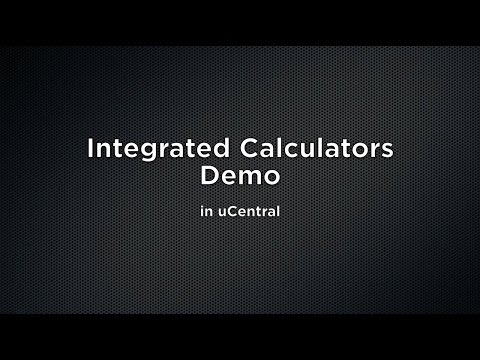 Integrated Calculators Demo Ucentral