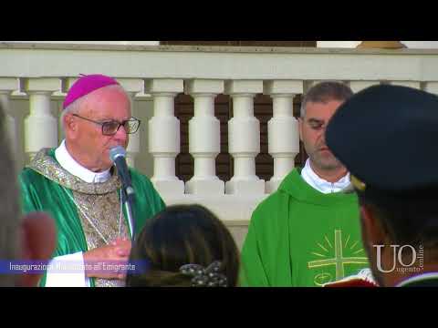 Inaugurazione Monumento all'Emigrante Ugento 30 luglio 2022