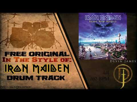 Iron Maiden Styled Free Original Drum Track - 162 BPM (FREE DOWNLOAD)