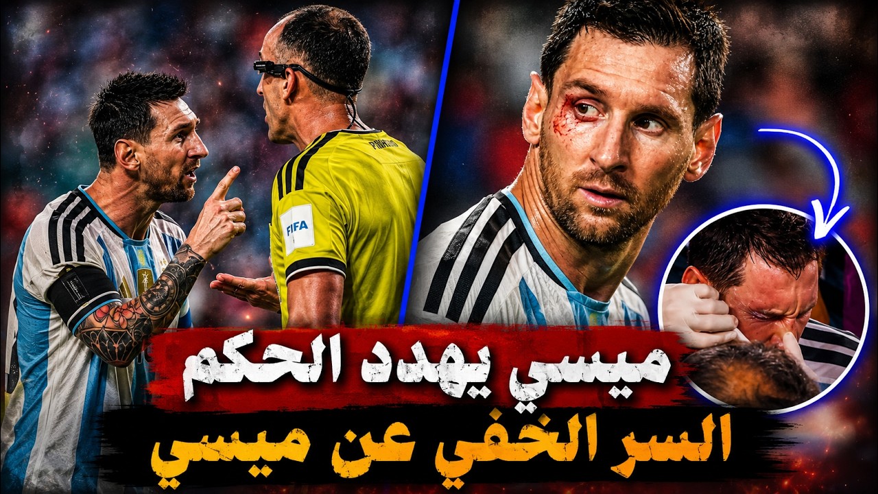 لقطة تهديد ميسى للحكم … وسر اللياقة الخارقة لميسي فى هذا العمر