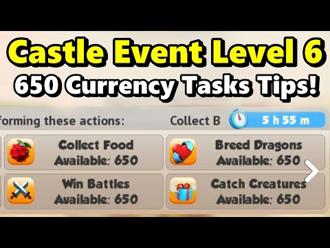 LEVEL 6 Castle Event Guide! How to Get 650 Currency for ALL Tasks Every Reset! - #DML #1735